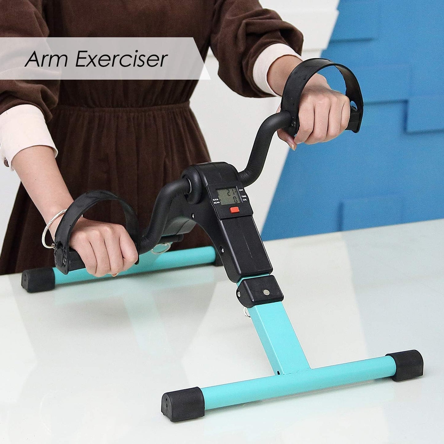 Arm Exerciser for Alephneta MoveMate™ promoting easy workouts at home or office.