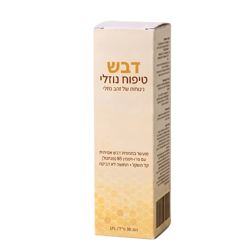 נוזל טיפוח עם דבש