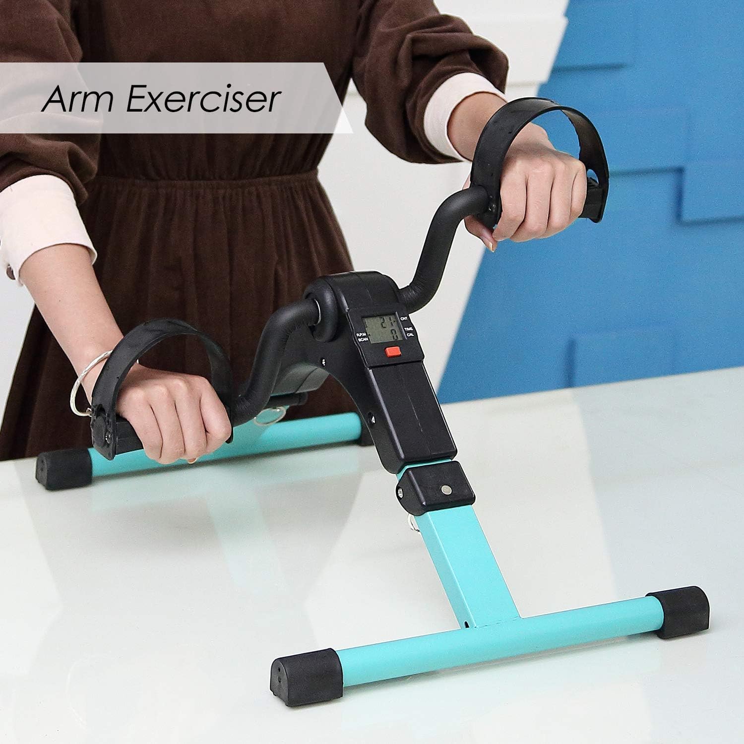 Arm Exerciser for Alephneta MoveMate™ promoting easy workouts at home or office.