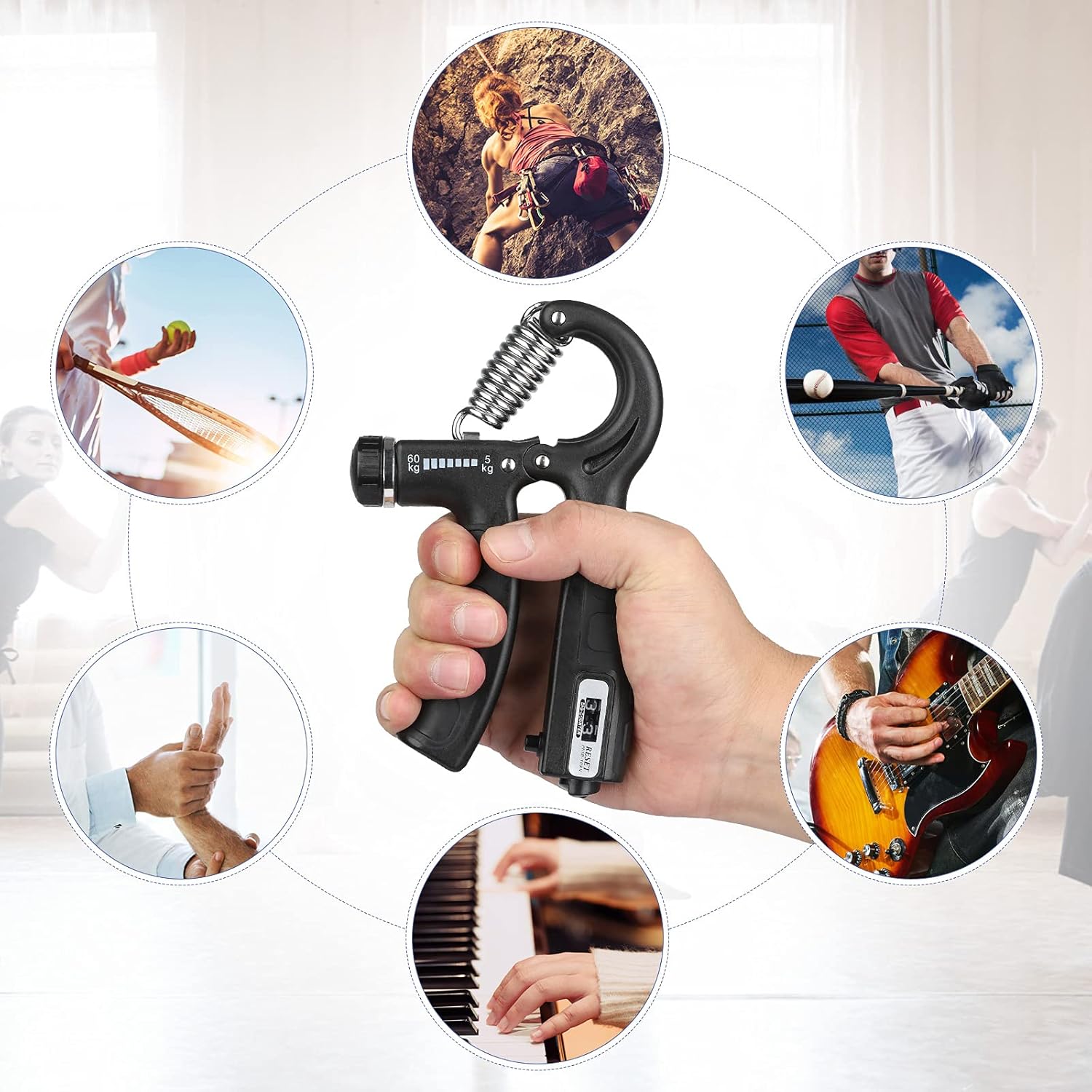 Alephneta PulleyPro™ is a compact pulley system for shoulder rehabilitation and flexibility training.