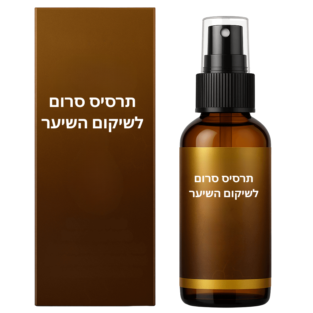 תרסיס סרום לשיקום השיער - מוצר טיפוח לשיער במראה חלק ומטופח.
