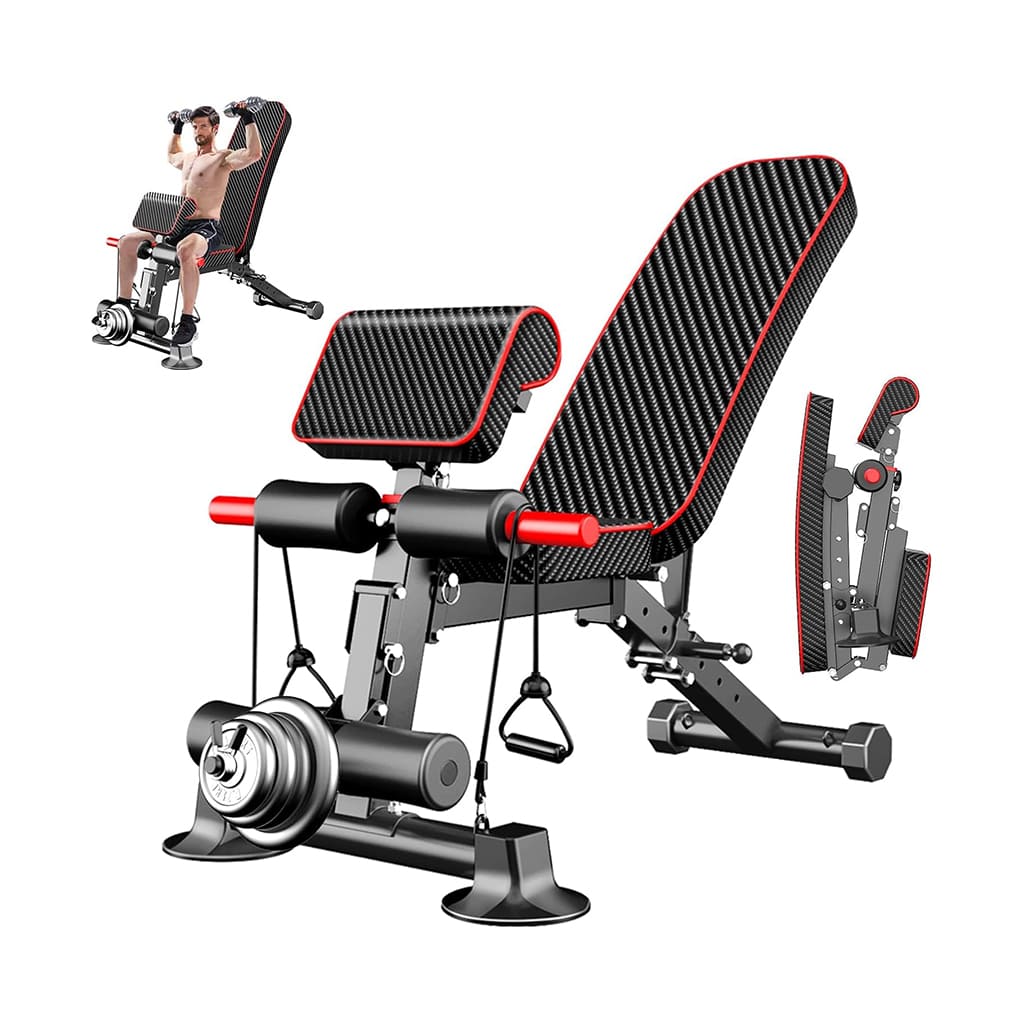 AlephNeta CoreFlex adjustable bench for strength and flexibility training at home.