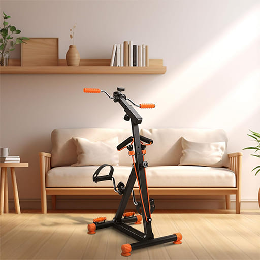 AlephNeta FlowMotion Trainer displayed in a bright room, showcasing its sleek design for improved mobility.