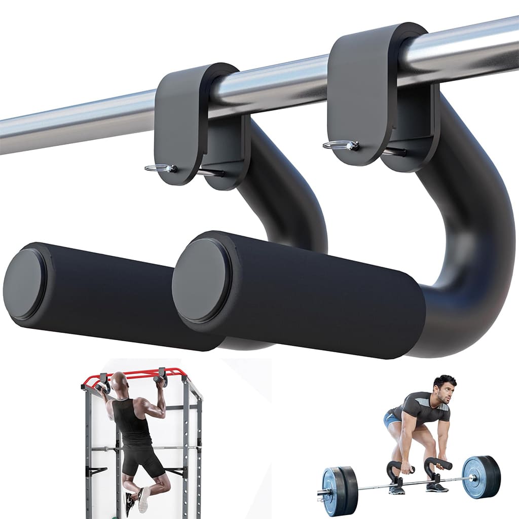 AlephNeta GripForge neutral grip handles for pull-ups, rows, and resistance training, ergonomic design and durable construction.