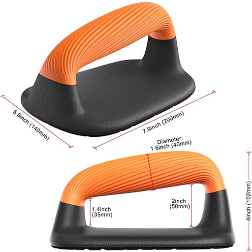 AlephNeta GripForm Handles ergonomic push-up handles with non-slip grip and stable base.