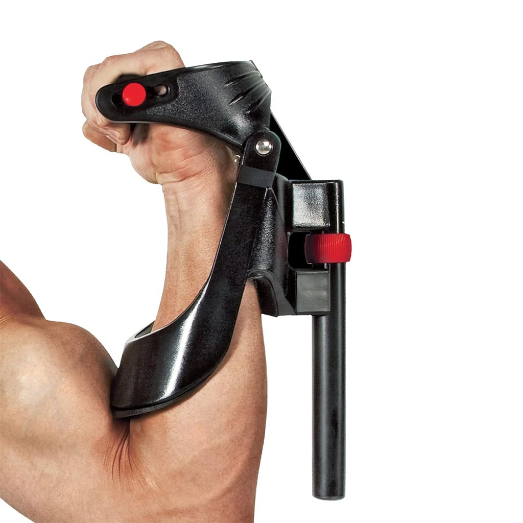 AlephNeta GripForm device for enhanced grip strength and forearm muscle training during workouts.