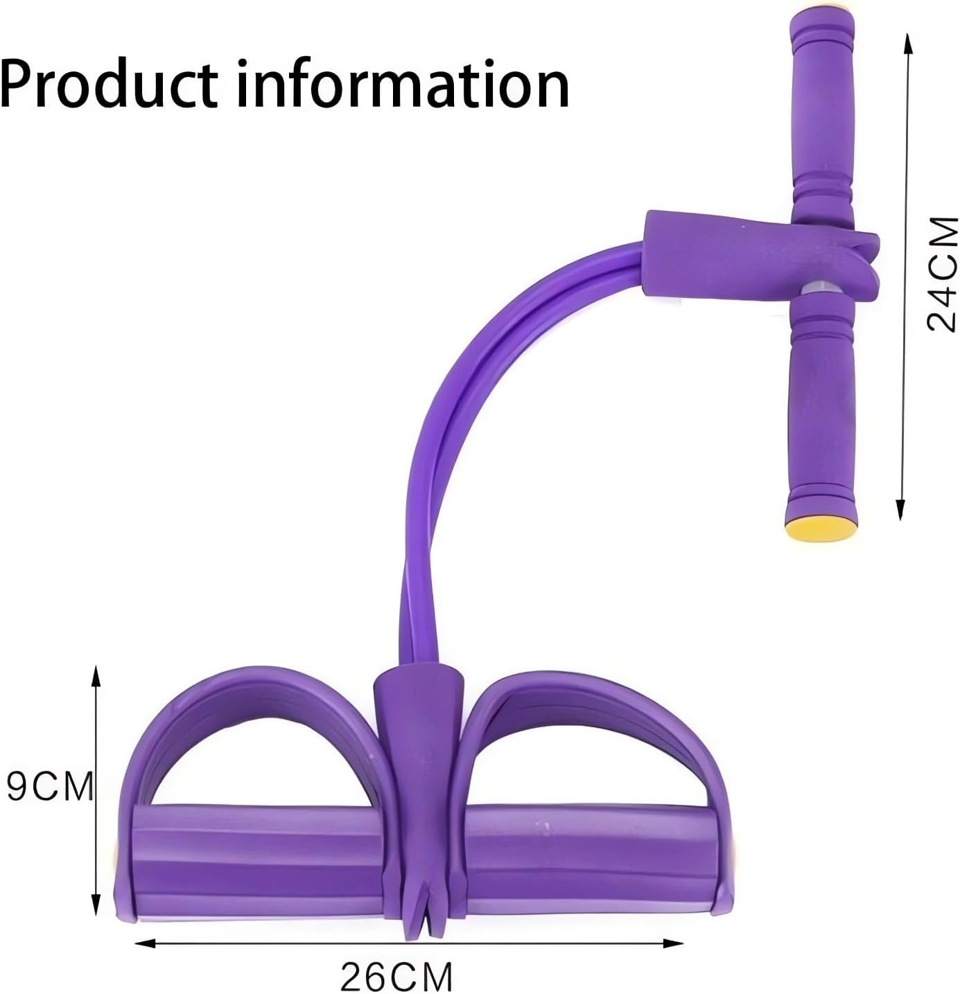 Alephneta PowerBands™ purple resistance bands for strength training, stretching, and fitness at home or gym.