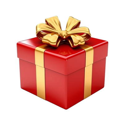 🎁 מתנה חינם 🎁 קופסה אדומה עם סרט זהב, מתנה מושלמת להפתעות והטבות מיוחדות.
